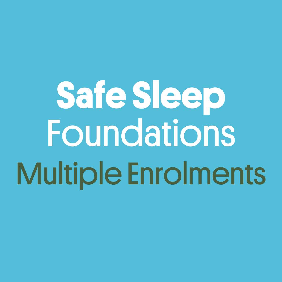 Advanced Safe Sleep for Early Childhood Educators Online Course (TOKENS)